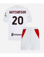 AC Milan Omari Hutchinson #20 Venkovní dres pro děti 2026-27 Krátký Rukáv (+ trenýrky)